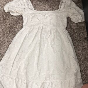 Charming White Lace Women Dress